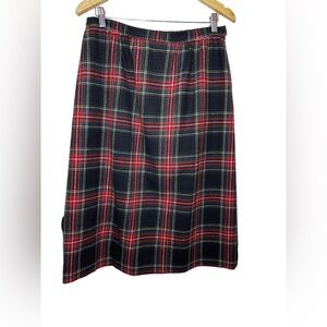 Vintage women’s Pendleton Plaid Wool Skirt School Girl Preppy Uniform pl…
